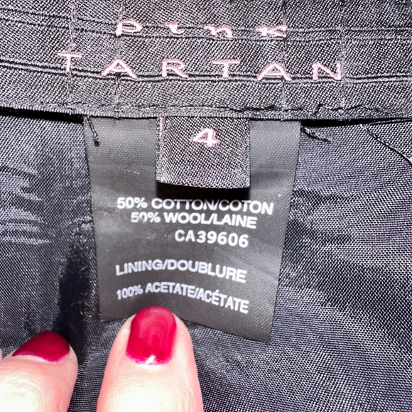 Luxury Brand PINK TARTAN size 4 Wrap Skirt - Picture 1 of 7